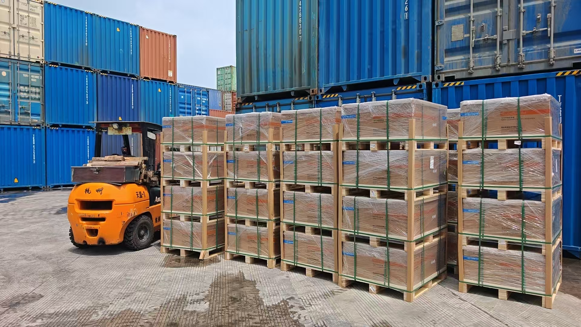 Sungrow BESS and inverter shipment from Shanghai