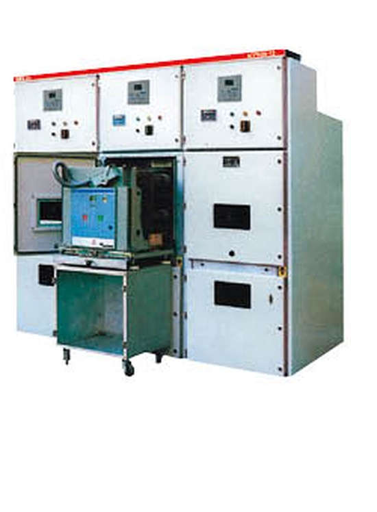 KYN28A-12 armored withdrawable AC metal-enclosed switchgear cabinet with breaker handcart