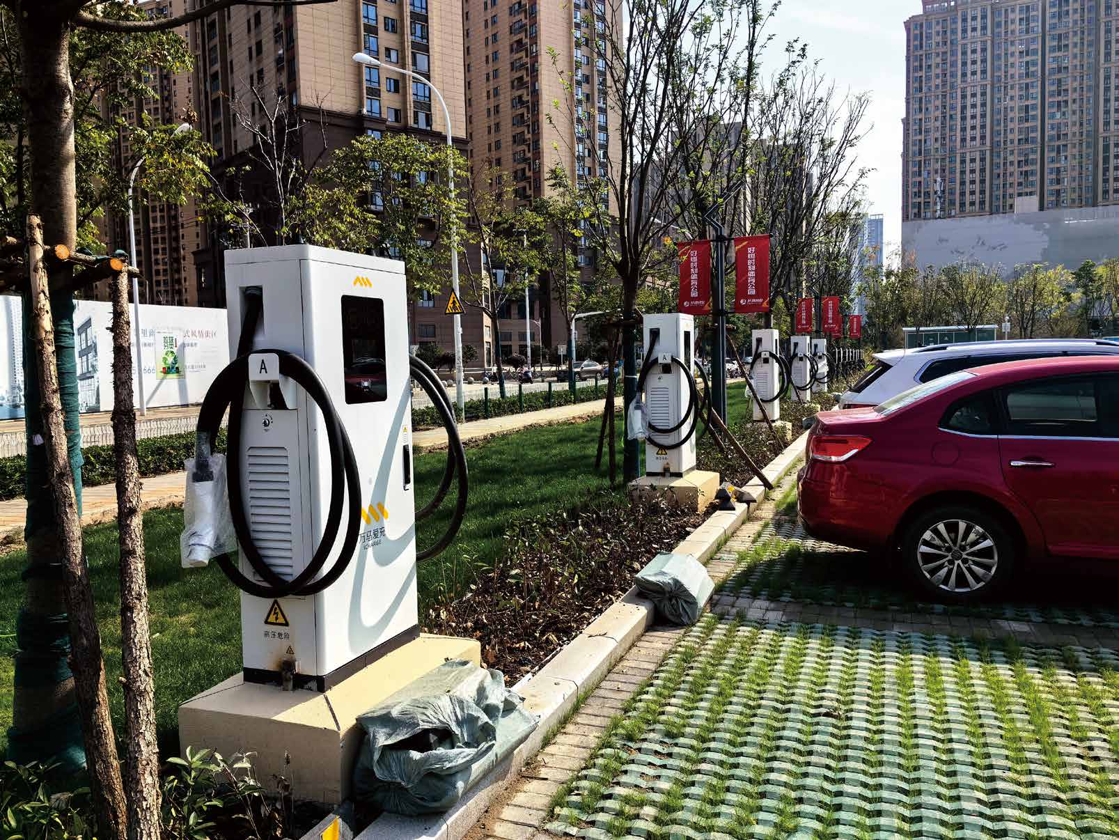 Municipal EV charging community station