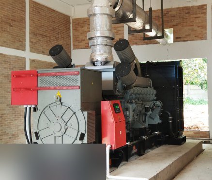 Open-frame generator installation