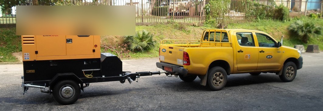 Trailer-mounted generator